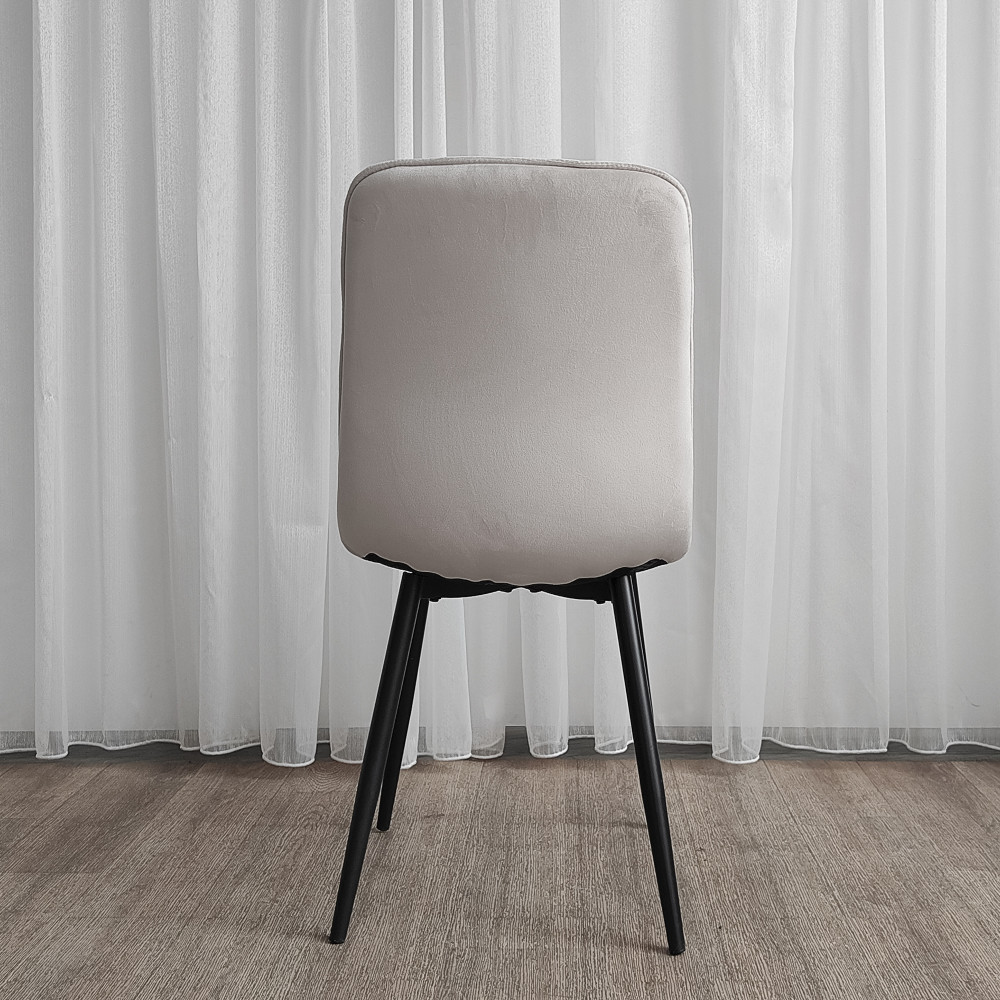 Стул металлический Baizheng 88×40×50 см, текстиль, бежевый, до 150 кг