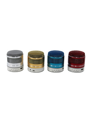 Акустическая система 3 Вт 6*6*7 см Bluetooth usb в ассортименте Baizheng