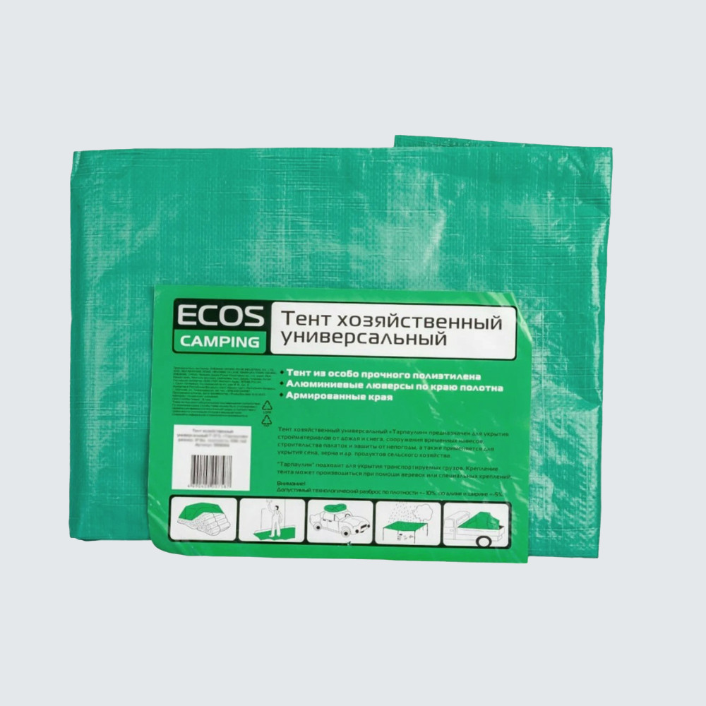 Тент универсальный  4*6 м 100 г/м2 Ecos