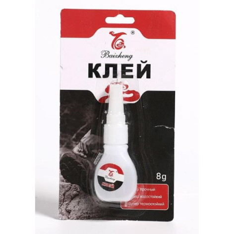 Cуперклей 8 гр белый блистер Baizheng