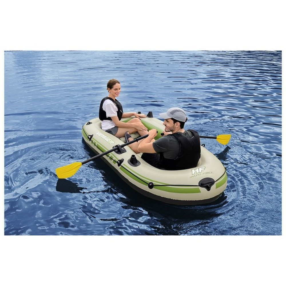 Лодка надувная 232*118 см 240 кг весла насос Х-2 Voyager BestWay