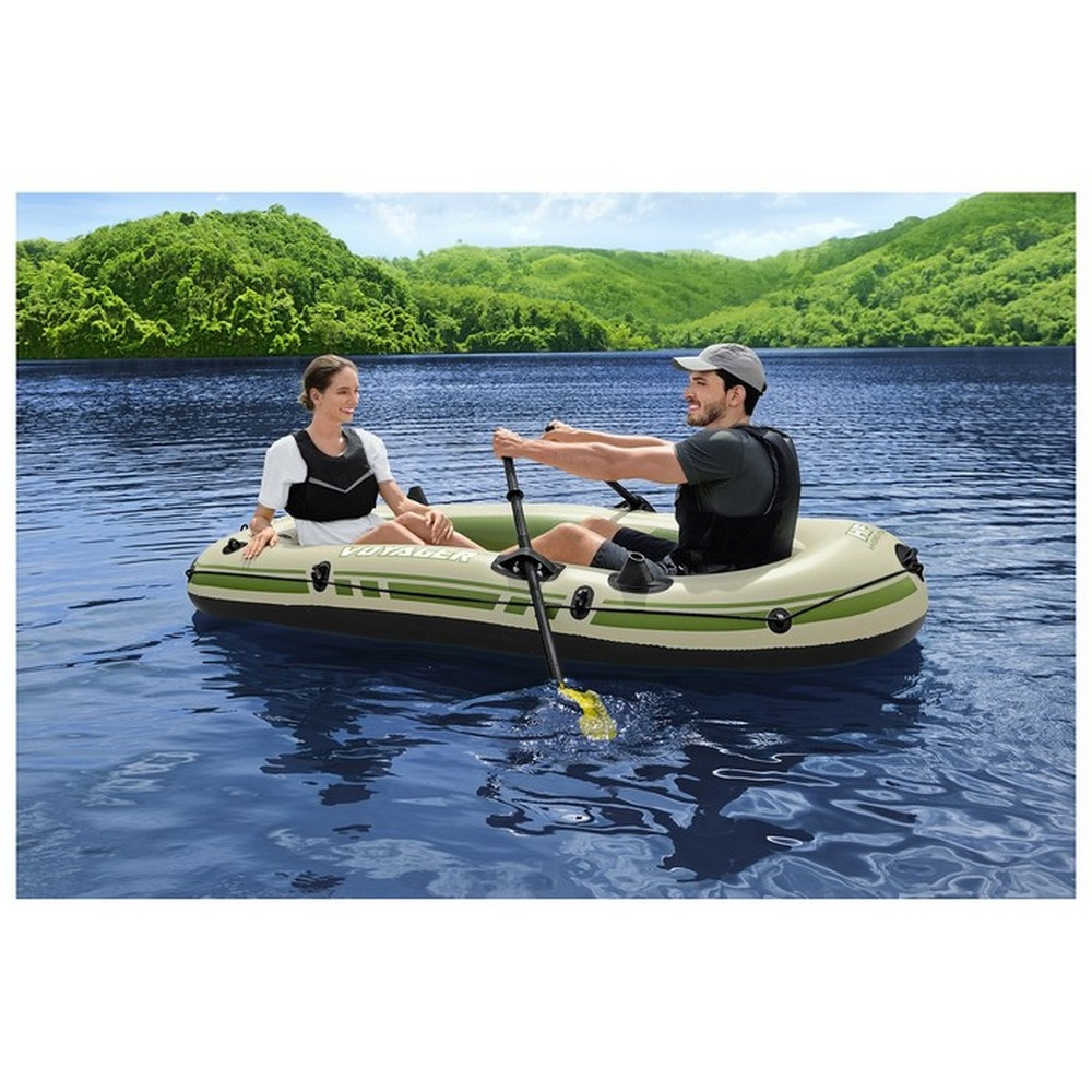 Лодка надувная 232*118 см 240 кг весла насос Х-2 Voyager BestWay