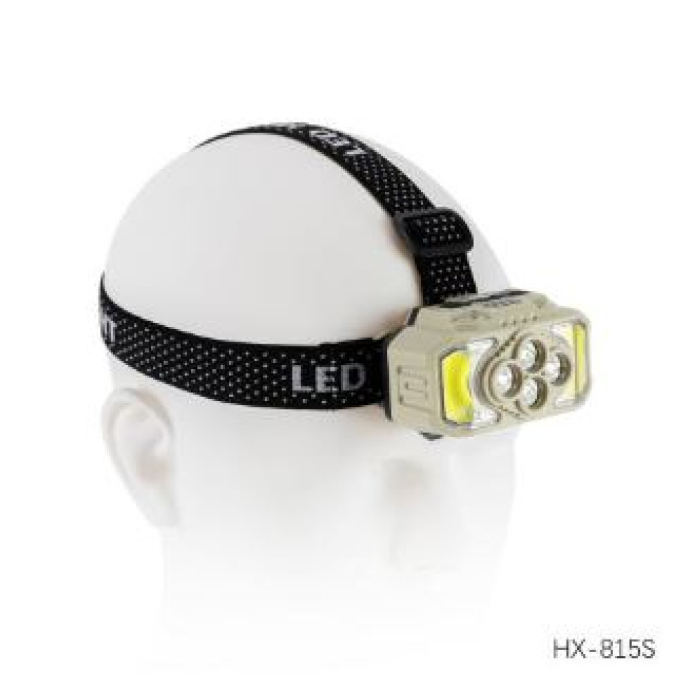Фонарь налобный 8,5*5,2 см 2400 мАч USB аккум телескоп фокусировка 3 режима HX Baizheng