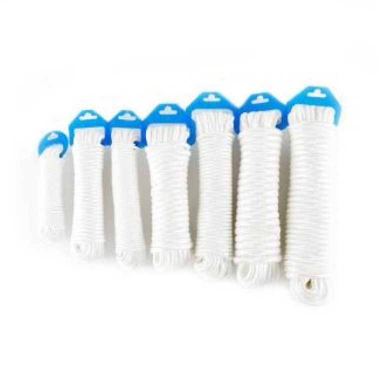 Веревка бельевая 10 м 10 мм полипропилен белый BZ-X Baizheng