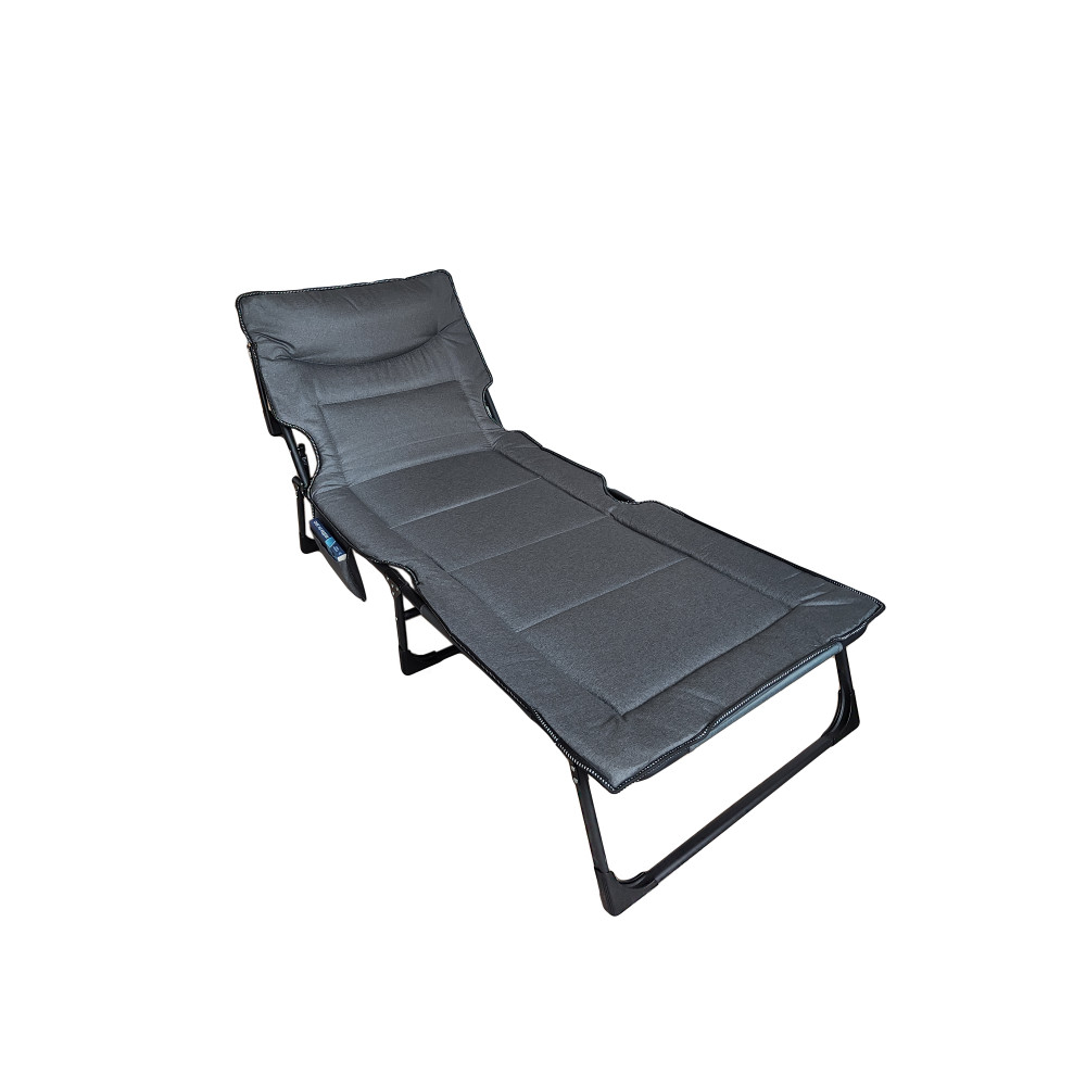 Кровать раскладная походная 190x70x30 см максимальная до 150 кг серый Baizheng