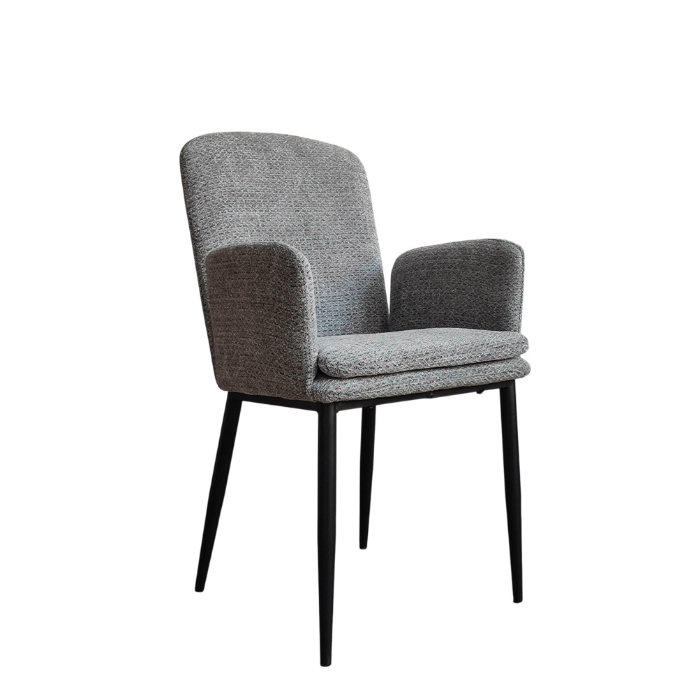 Стул металлический Baizheng BZ-6224SH 57×60×83 см, светло-серый, ткань, до 150 кг