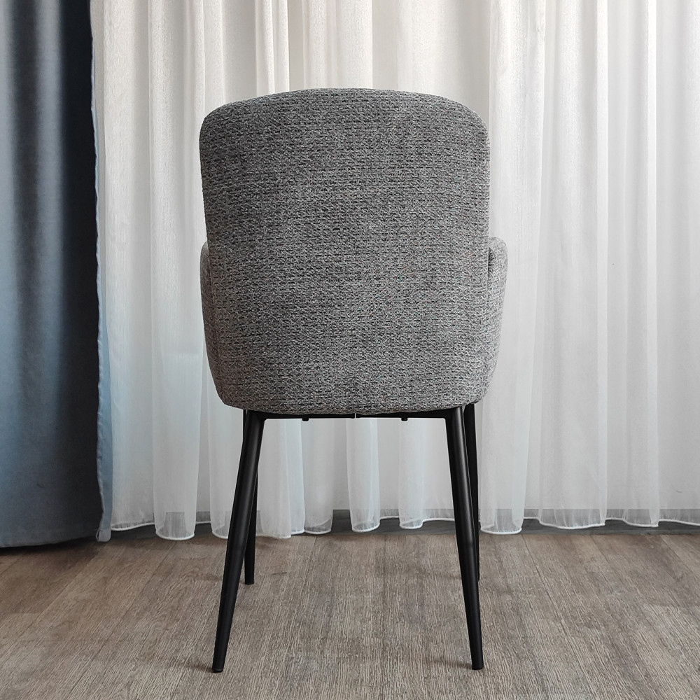 Стул металлический Baizheng BZ-6224SH 57×60×83 см, светло-серый, ткань, до 150 кг