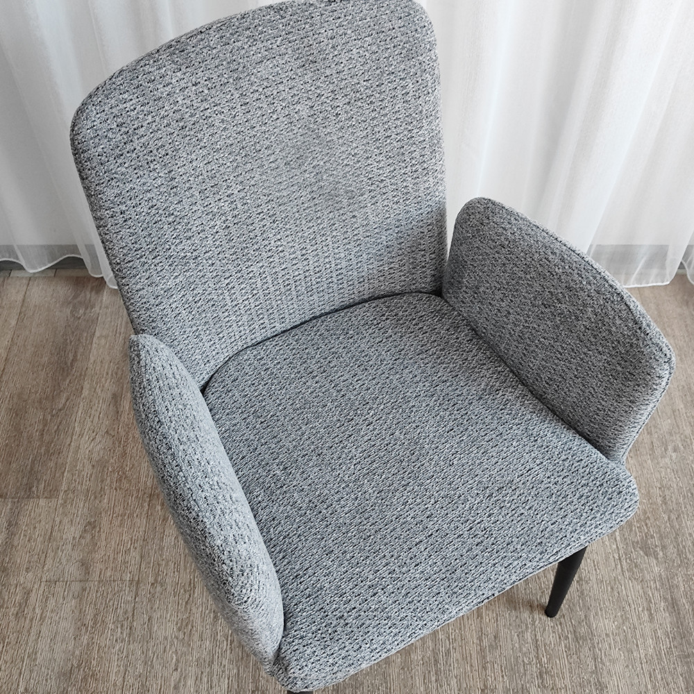 Стул металлический Baizheng BZ-6224SH 57×60×83 см, светло-серый, ткань, до 150 кг