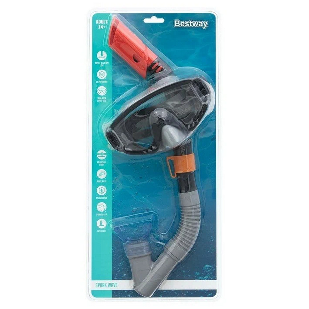 Набор для плавания от 14 лет маска трубка ассорти Bestway
