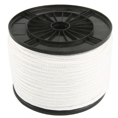 Веревка бельевая 100 м 8 мм полипропилен белый Baizheng