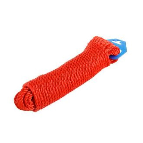 Веревка бельевая 10 м 8 мм полипропилен красный BZ-X Baizheng