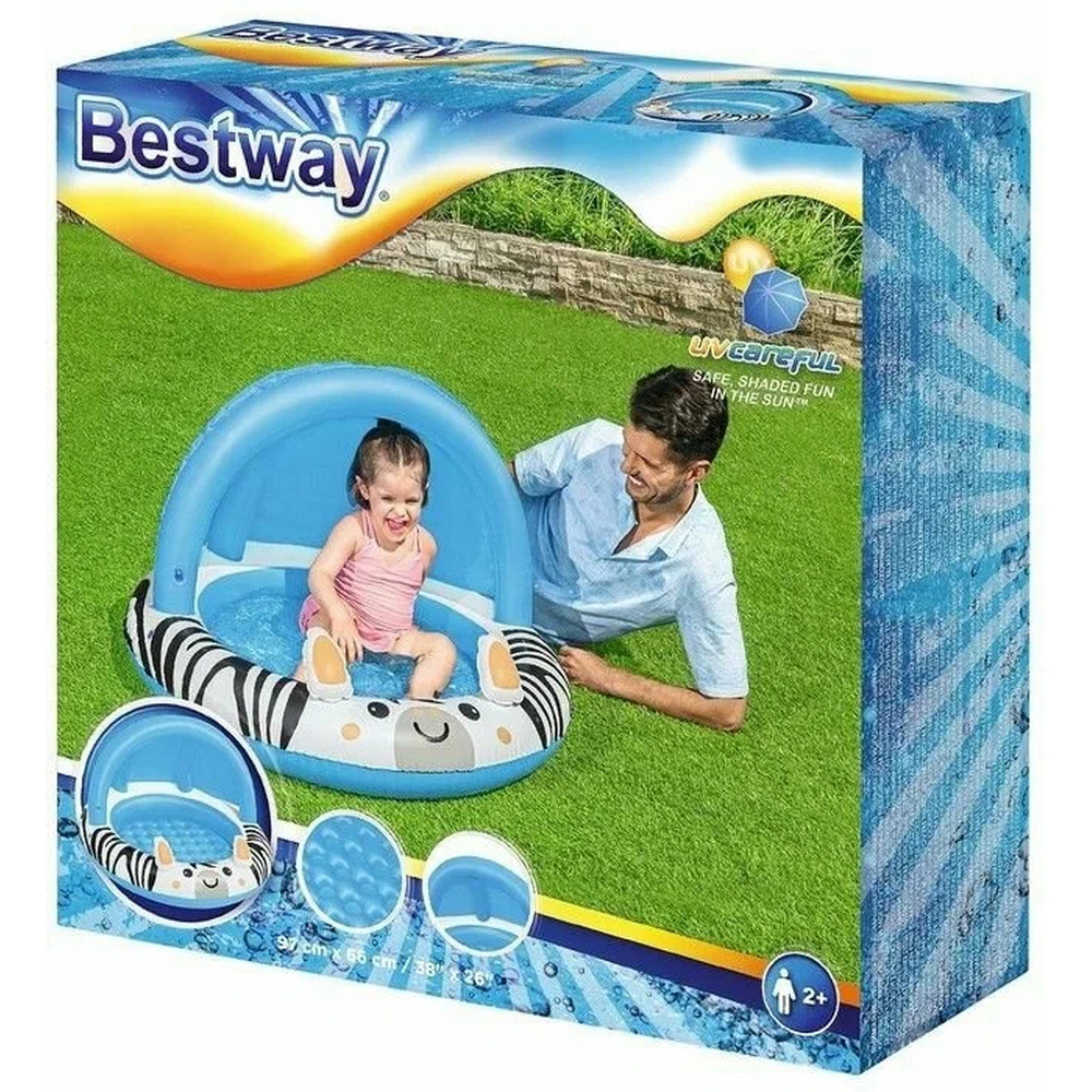 Бассейн надувной  97*66 см 26 л Сафари BestWay