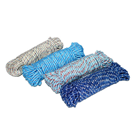 Веревка бельевая 20 м 6 мм микс Baizheng