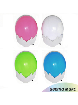 Ночник светильник 8,*7*5,5 см  4 цвета LED 220-240 V Луна CL-0001 Baizheng
