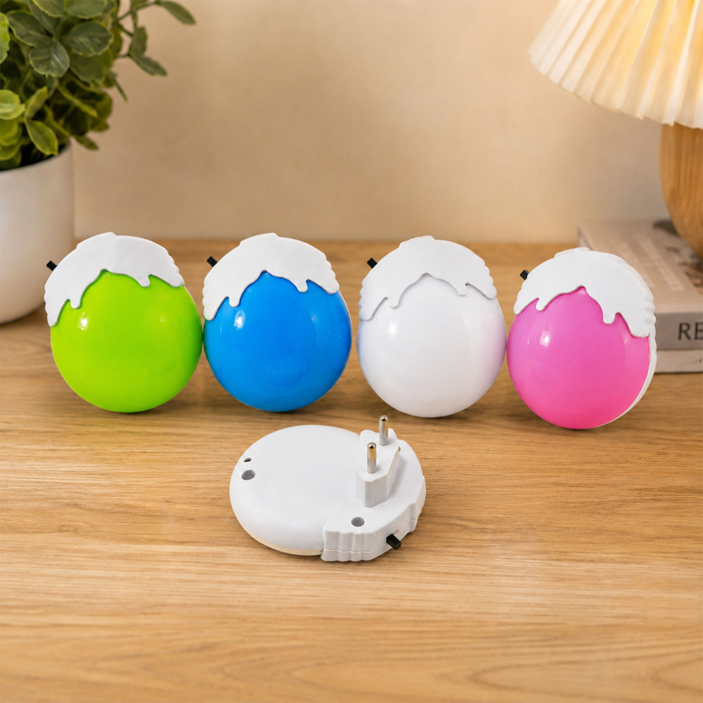 Ночник светильник 8,*7*5,5 см  4 цвета LED 220-240 V Луна CL-0001 Baizheng