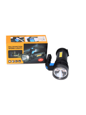 Фонарь ручной  2 led 14,5*9,5*6 см аккумулятр 3 режима USB Baizheng