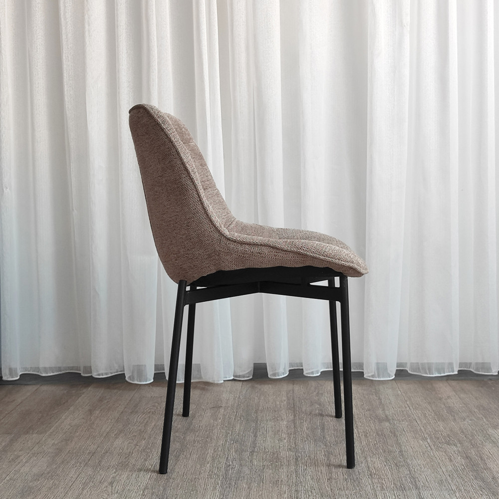 Стул металлический Baizheng BZ-6138K 55×55×80,5 см, износостойкий текстиль, до 150 кг