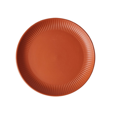 Тарелка керамическая обеденная 22 см Costa brick Коралл