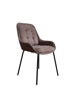 Стул металлический Baizheng BZ-6118K 57×64×86 см, коричневый, износостойкий текстиль, до 150 кг Стул металлический Baizheng BZ-6118K 57×64×86 см, коричневый, износостойкий текстиль, до 150 кг