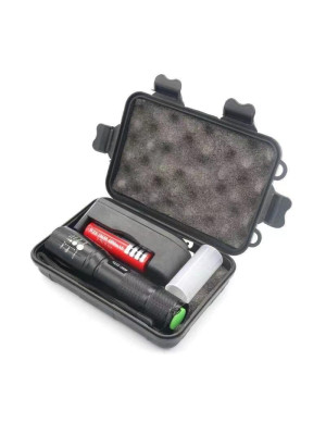 Фонарь ручной 800 мАч USB аккум телескопическ фокусировка 5 режимов кейс BZ-A100  Baizheng