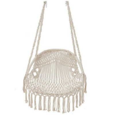 Кресло подвесное 90*60*70 см с бахромой хлопок до 150 кг без опоры Baizheng Кресло подвесное 90*60*70 см с бахромой хлопок до 150 кг без опоры Baizheng