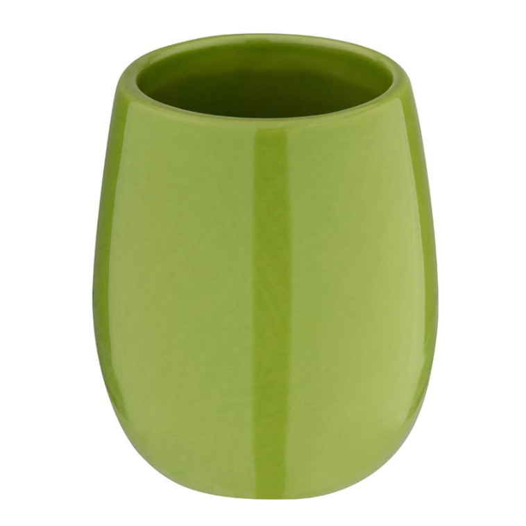 Стакан керамический для ванной комнаты 7*7*9 см Лайм Рыжий кот