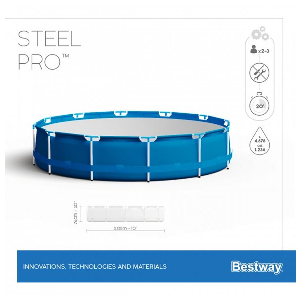 Бассейн каркасный 305*76 см 4678 л BestWay
