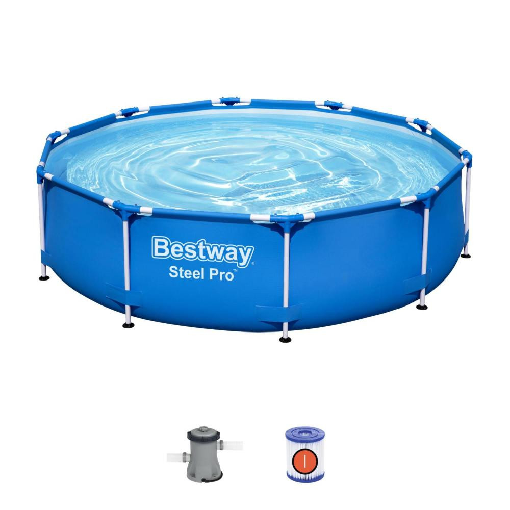 Бассейн каркасный 305*76 см 4678 л фильтр-насос BestWay 56679/2809239