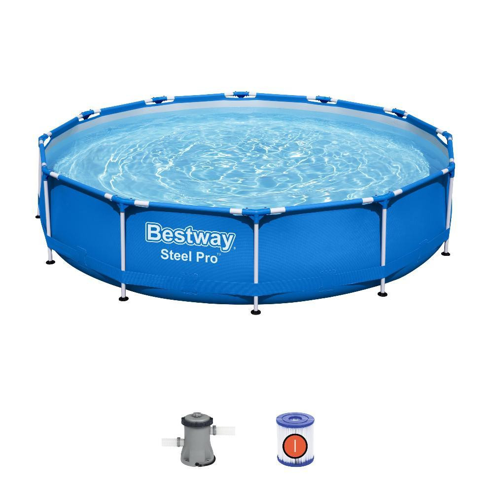 Бассейн каркасный 366*76 см 6473 л фильтр-насос BestWay 56681/5309854