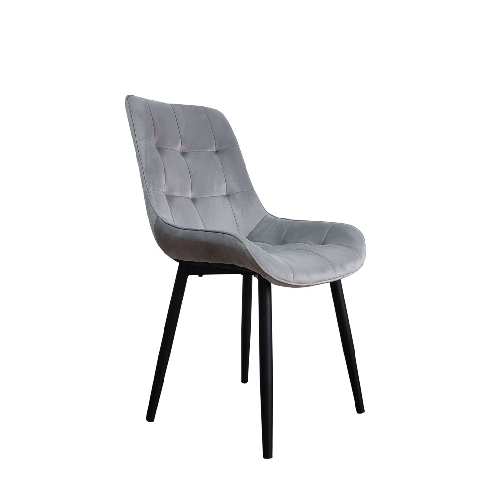 Стул металлический Baizheng 88×40×50 см, текстиль, светло-серый, до 150 кг