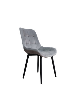 Стул металлический Baizheng 88×40×50 см, текстиль, светло-серый, до 150 кг Стул металлический Baizheng 88×40×50 см, текстиль, светло-серый, до 150 кг
