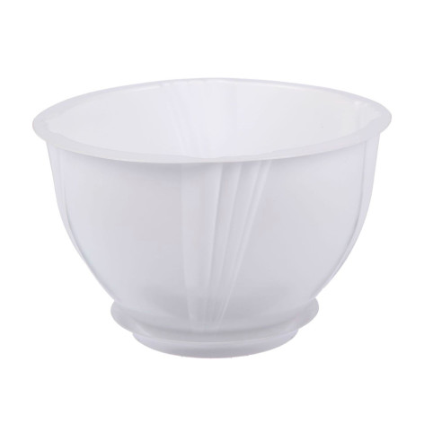 Кашпо пластиковое 1 л поддон снежно-белый Diana Berossi