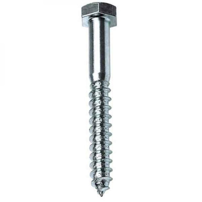 Шурупы для лаг и реек цинк 12* 120 (пакет 10шт) Ф