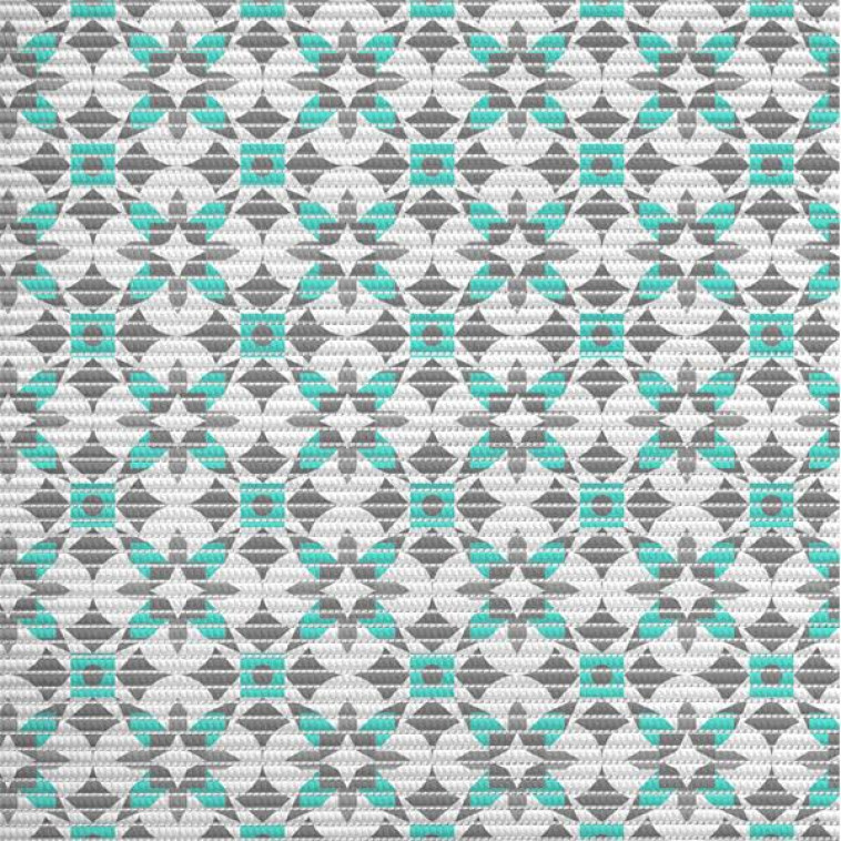Коврик для ванной ПВХ 0,80*15м ПРЕОБРАЖЕНИЕ 215PT-turquoise-brown