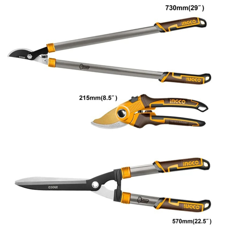 Набор садовый (сектор, кусторез, сучкорез) HLT93301 INDUSTRIAL