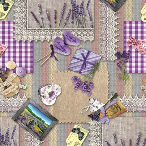 Клеенка ПВХ нетканая основа 1,4*20 м рис 208A Dekorama