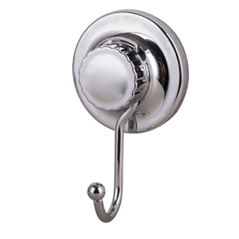 Крючок на вакуумной присоске хром настенный Accoona (50) A11401-1