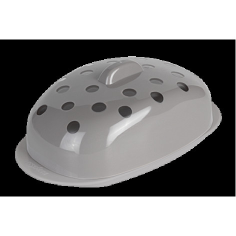 Масленка пластиковая 19*10,8*7,1 см дымчато-серый Sens Berossi