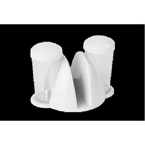 Набор пластиковый для специй 3 пр 11,9*8*8,4 см снежно-белый Oslo Berossi