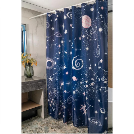 Штора PEVA для ванной 180*200 см космос BZ-HC2105 Baizheng