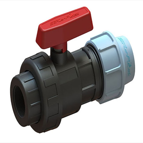 Кран шаровый ПНД 3B D25  3B 3/4