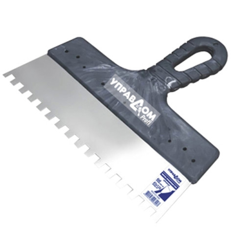 Шпатель фасад зуб нерж 200 мм 10*10 (12) Управдом