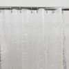 Мини фото Штора для ванной 180х180см Baizheng BZ-MS1001 PEVA 90 г/см (12 колец) белый с блестками