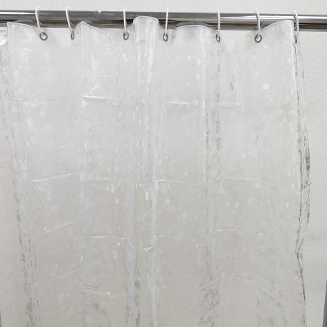 Штора для ванной 180х200см Baizheng BZ-MS0733 PEVA 90 г/см (12 колец) 3D с блестками