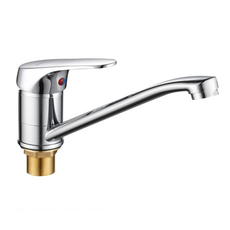 Смеситель для кухни однорычажный DIKALAN D4816-2 Хром Излив 15см