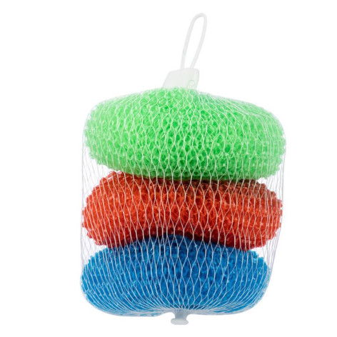 Губка полипропиленовая для посуды 3 шт 7*7*2 см синий зеленый красный KS-01 Рыжий кот Губка полипропиленовая для посуды 3 шт 7*7*2 см синий зеленый красный KS-01 Рыжий кот