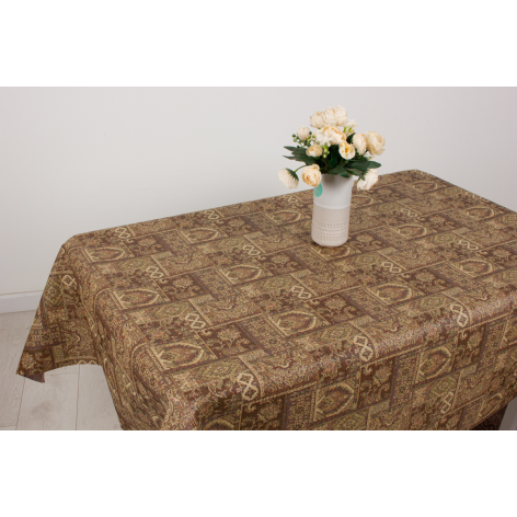 Клеенка Gobelino 140 см арт. RGOLIANBR Олиан корич.  рул. 20  м