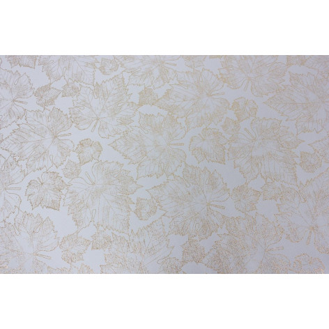 Клеёнка PU Shine, 140 см., 474-1, Клен золото рул. 20  м