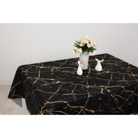 Клеёнка PU Shine, 140 см., 504-3 Золотая жила рул. 20  м