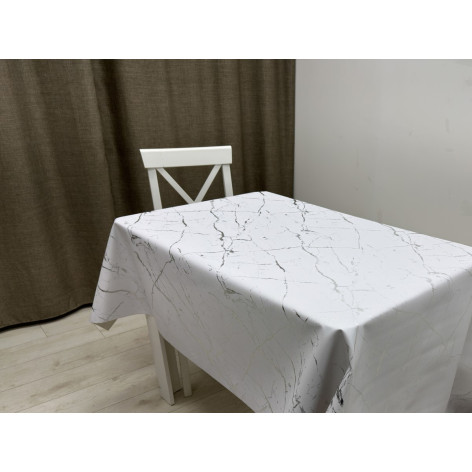 Клеёнка PU Shine, 504-7, 140 см., Серый лед рул. 20  м